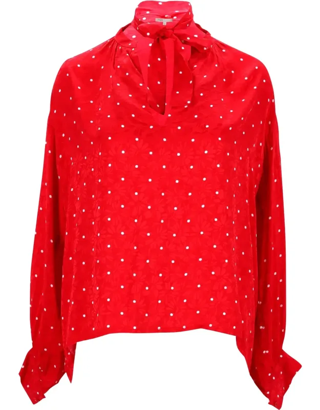 Polka Dot Bow Shirt