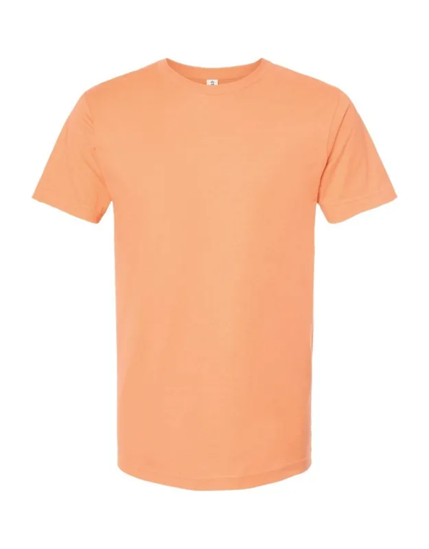 Fine Jersey T-shirt - 4.5 Oz. Pre-shrunk Cotton, Ribbed Crewneck