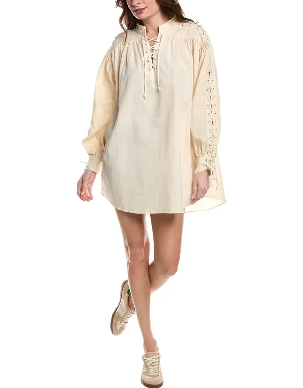 Pirate Linen-blend Mini Dress