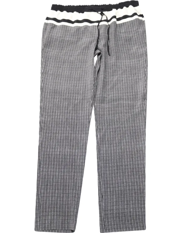 Checked Drawstring Pants