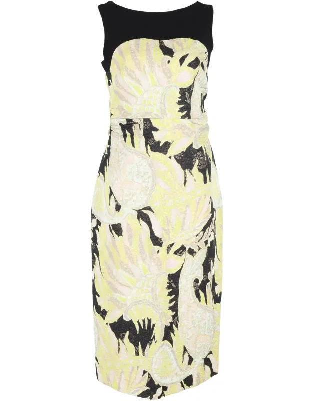Paisley Printed Midi Sleeveless Dress
