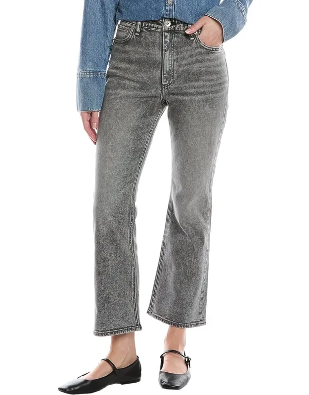 Nina Gem High-rise Ankle Flare Jeans