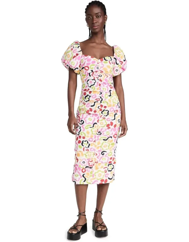 Tessa Dress, Painted Bloom