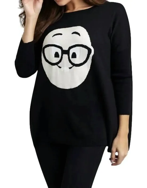 Geek Chic Emoji Pullover