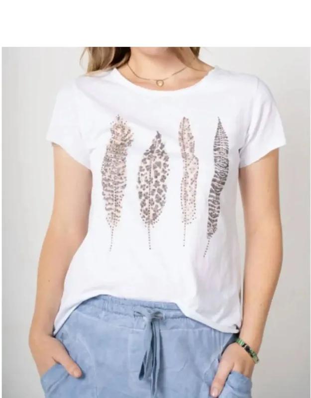 Feather Print T-shirt