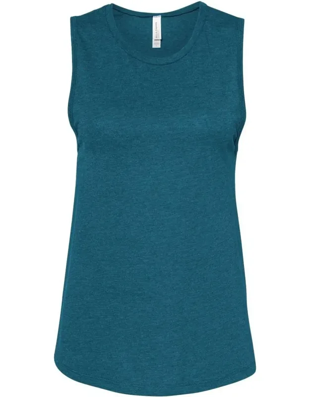 Jersey Muscle Tank - Relaxed Fit, Curved Bottom Hem