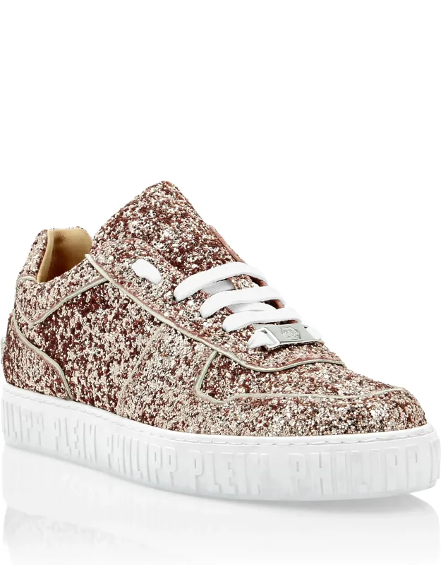 Lo-top Sneakers Glitter King Power With Quilted Details And Slide-safe Rubber Sole