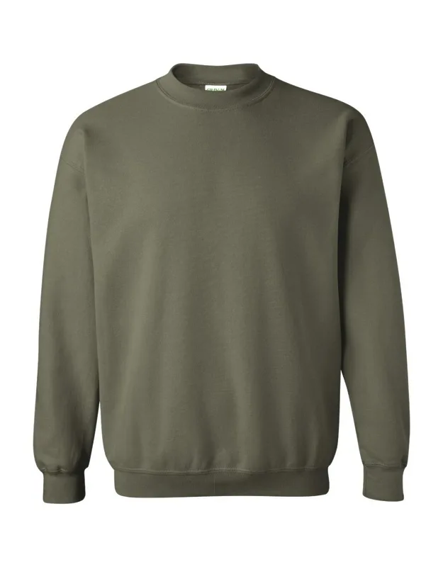Gildan Heavy Blend Crewneck Sweatshirt With Air Jet Spun Yarn And Double-needle Stitching