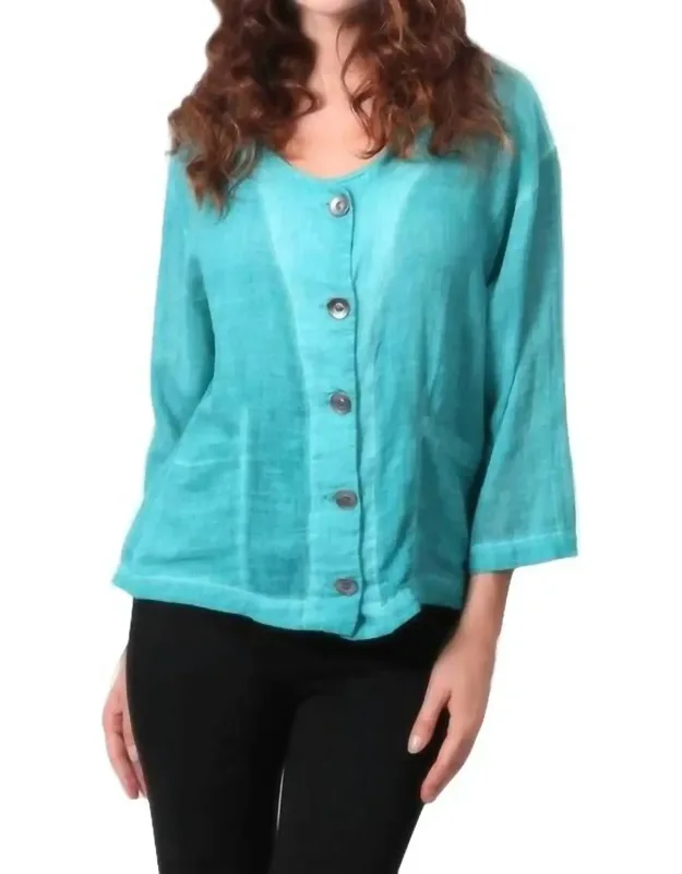 Oil Wash Pocket Cardigan