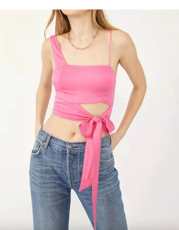 Mila Tie Front Crop Top