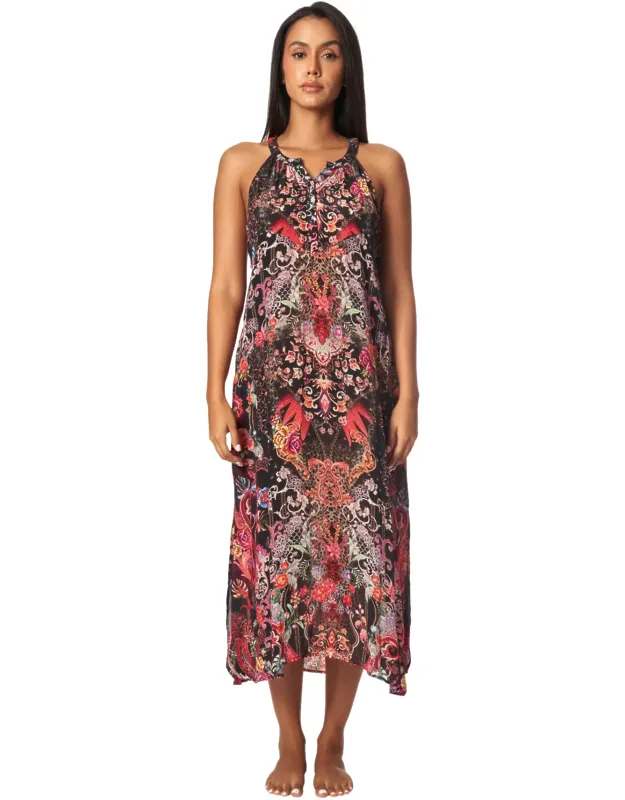 Steph Medium Length Dress With Front Slip Pockets