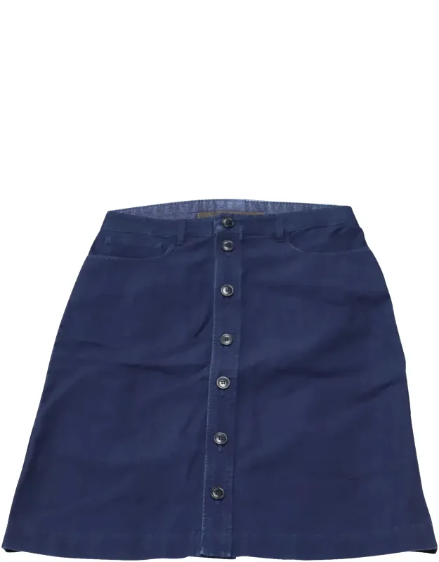 Buttoned Midi Skirt