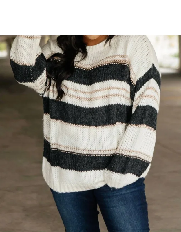 Straightforward Striped Sweater