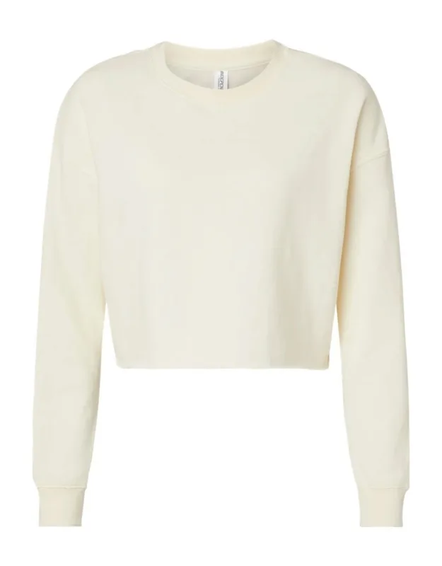 Lightweight Cropped Crew Pullover