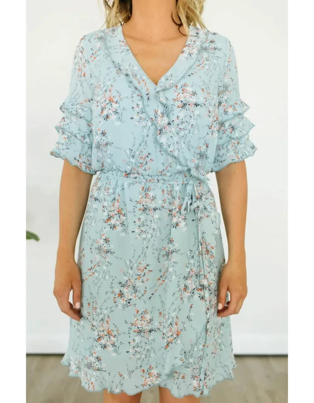 Ditsy Floral Wrap Dress