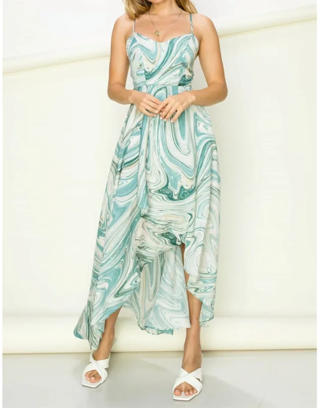Ruffled Midi Dress