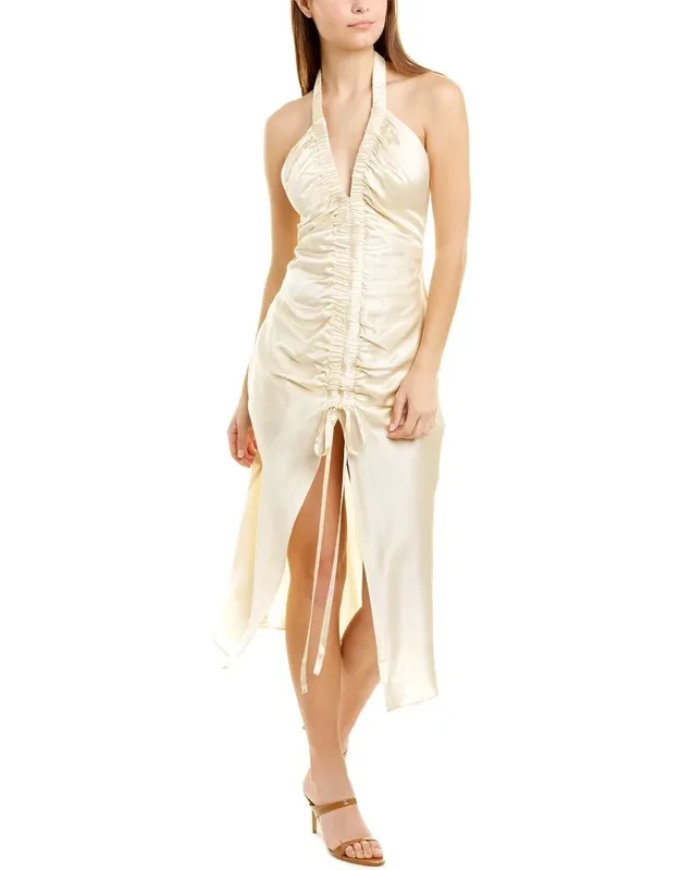 Silk Midi Dress