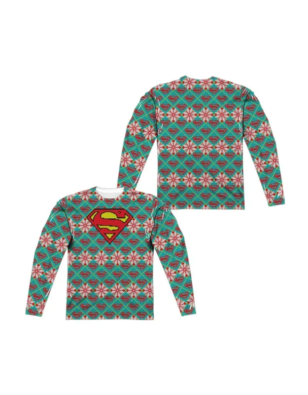 Superman Shield Long Sleeve Crew Tee