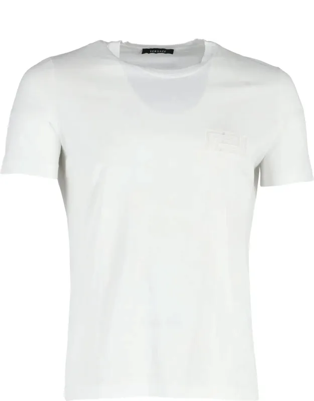 Versace Logo Crewneck T-shirt - Premium Cotton, Bold Statement