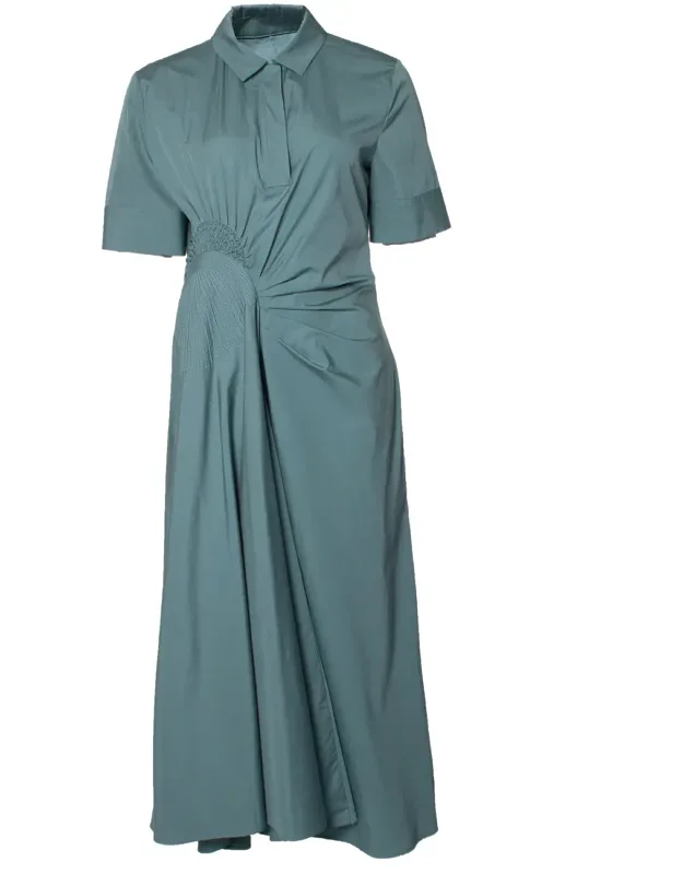 Maxi Dress With Wrinkled Detail
