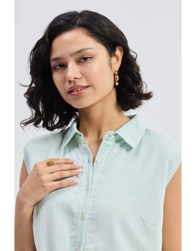 Drawstring Shirt Dress