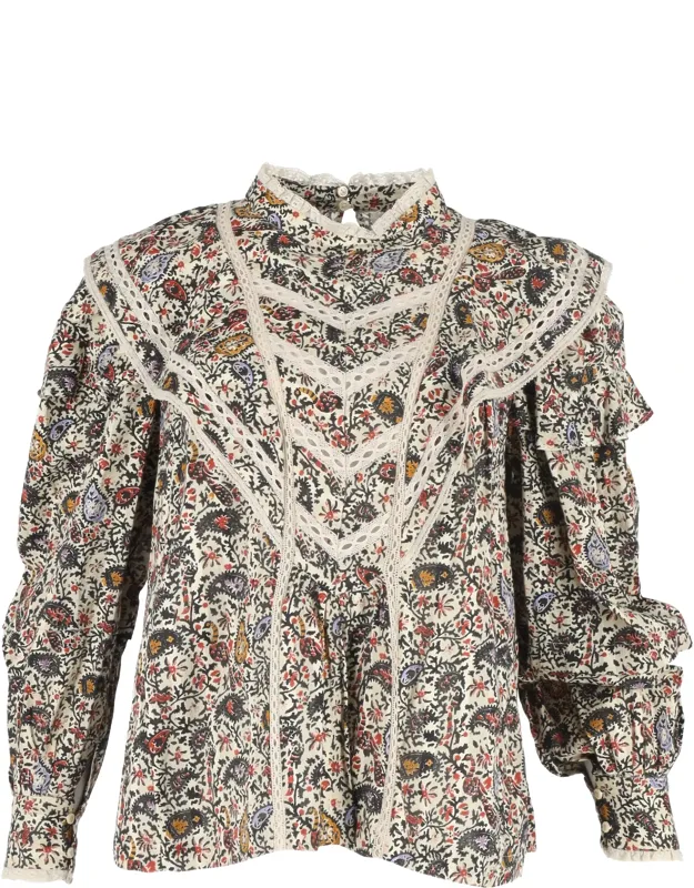 Paisley Print Reign Blouse