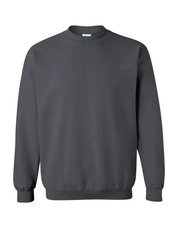 Gildan Heavy Blend Crewneck Sweatshirt, Midweight Fleece, Air Jet Yarn