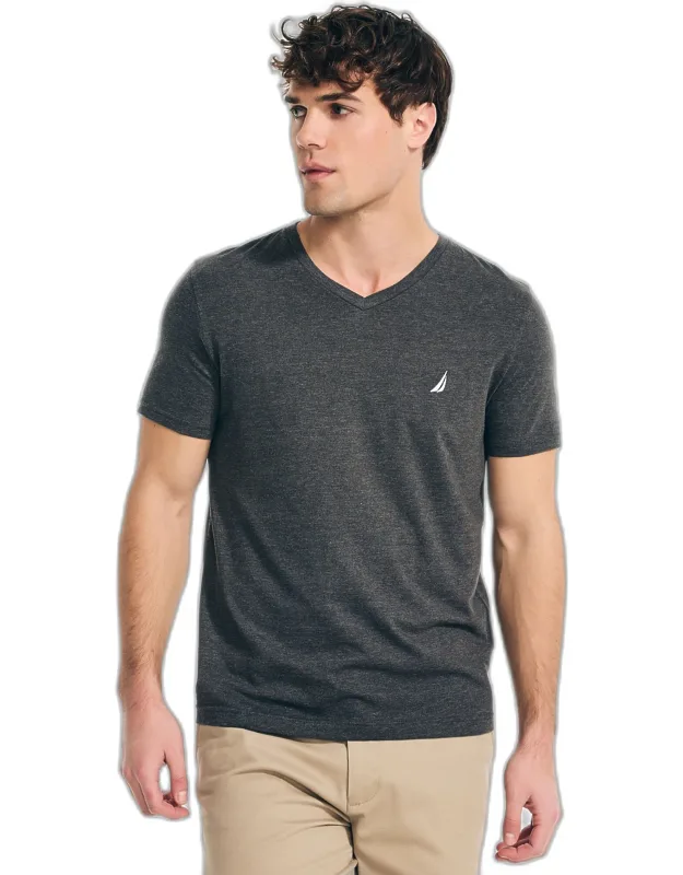 Heather V-neck T-shirt