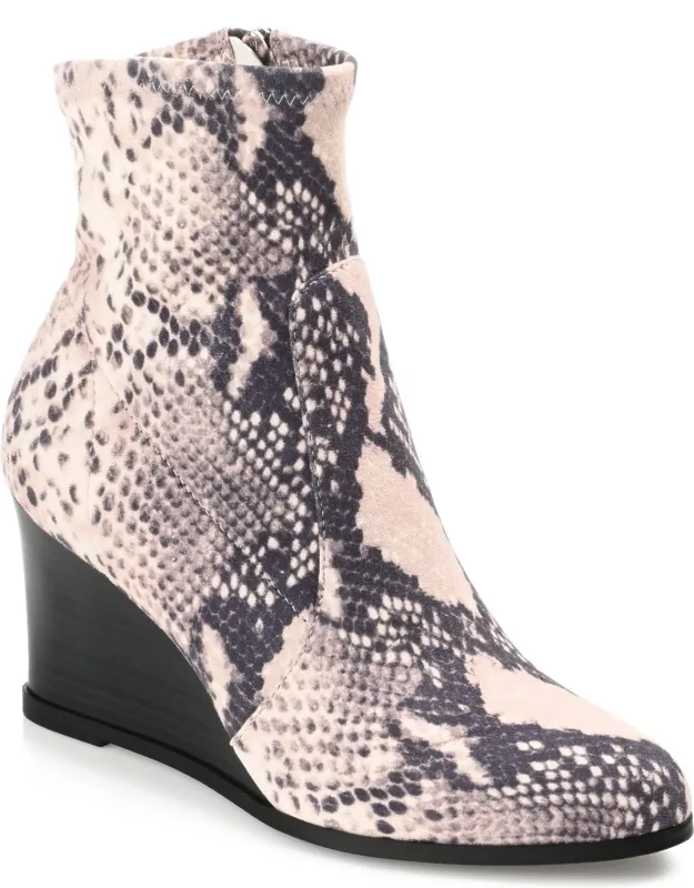 Journee Collection Hepburn Bootie With Wedge Heel And Tru Comfort Foam