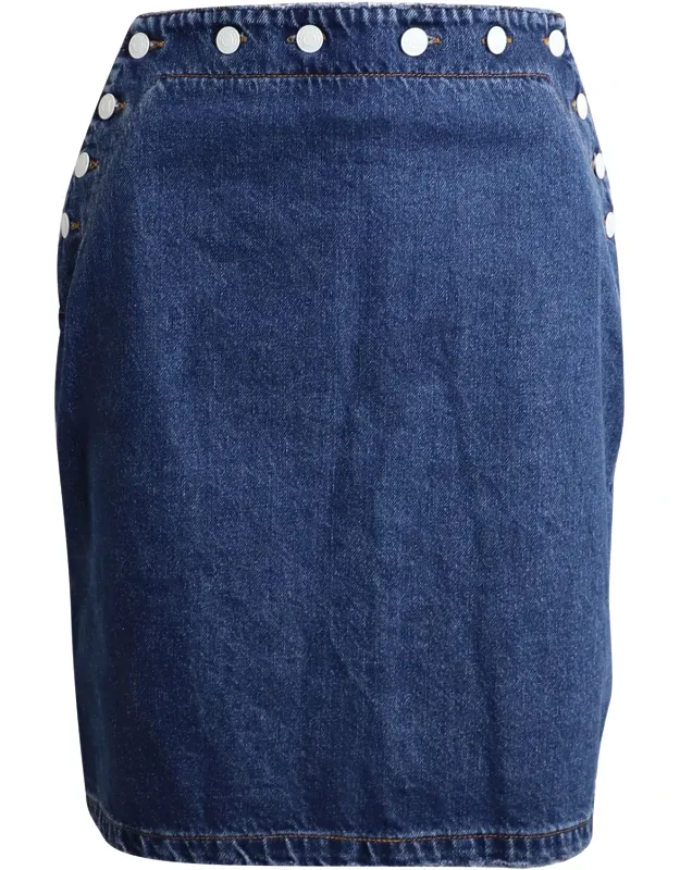 Button Detail Pencil Skirt