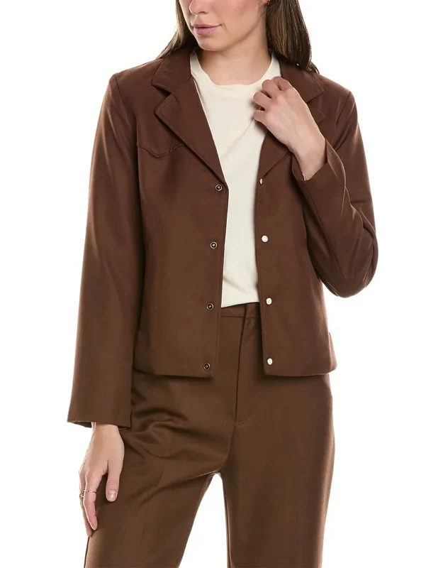 Western Wool-blend Blazer