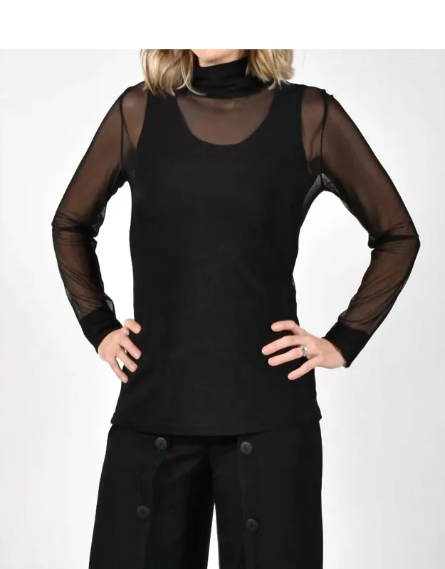 Sheer Turtleneck