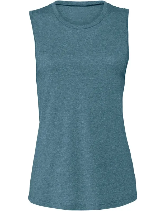 Muscle Jersey Tank Top - Relaxed Fit, Round Neck
