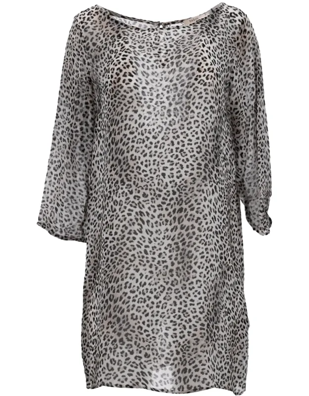Leopard Print Mini Dress