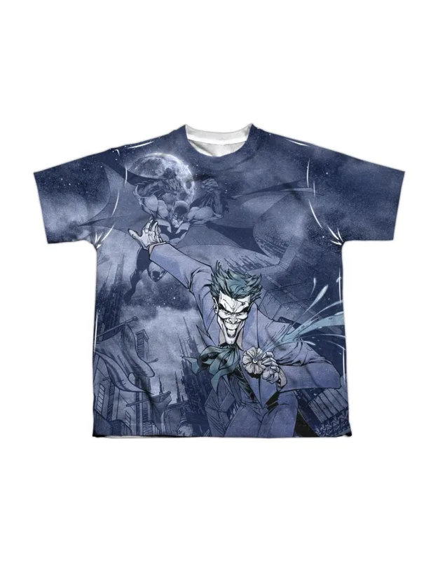 Batman Catch The Joker Short Sleeve Youth Poly Crew Tee