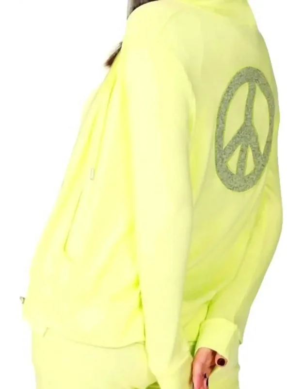 Zip Peace Hoodie
