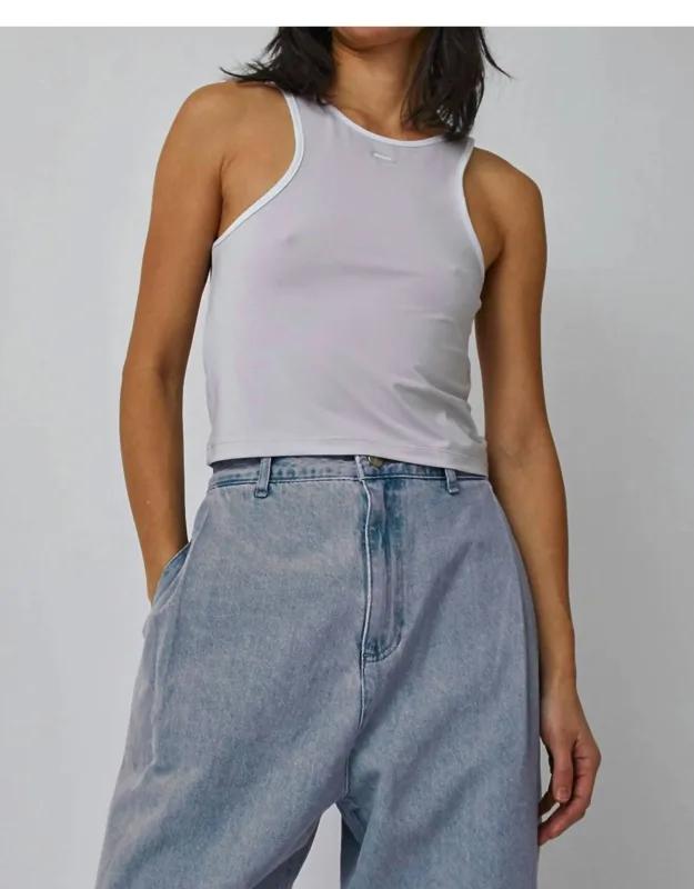Blocked Sleeveless Top