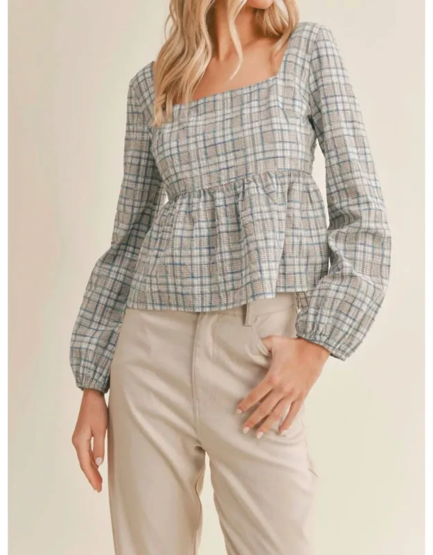 Making Memories Plaid Top