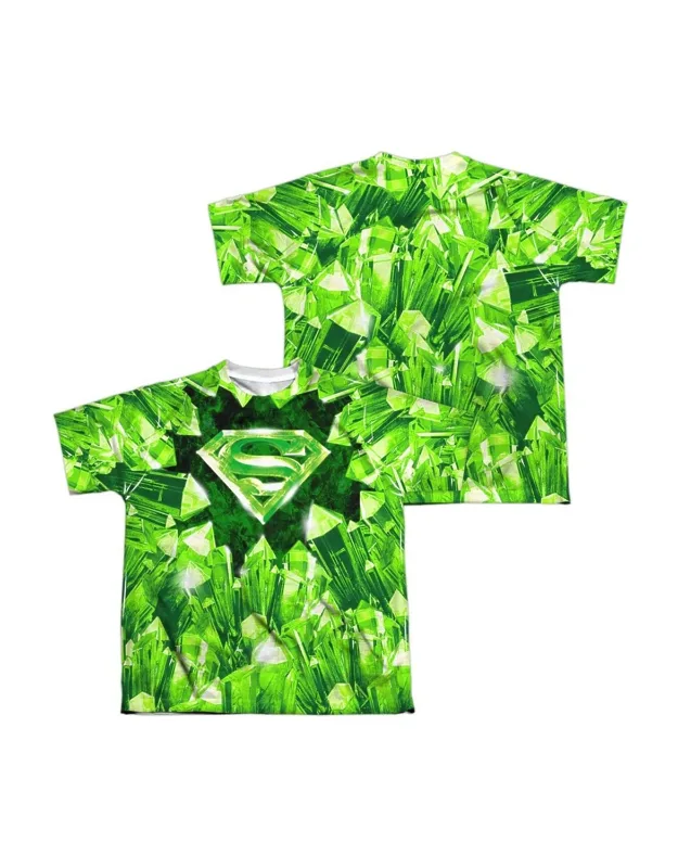 Superman Kryptonite Shield (front/back Print) Short Sleeve Tee - Stylish For Everyday Wear
