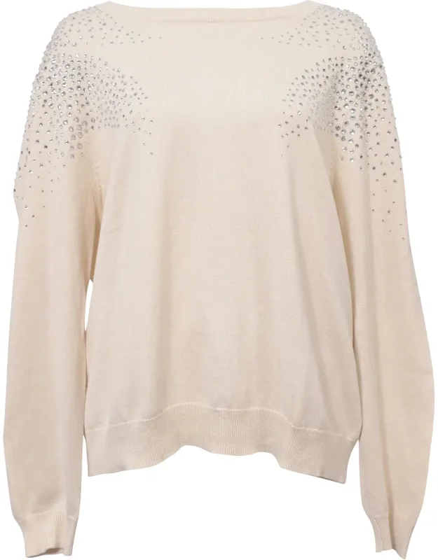 Embellished Crewneck Sweater