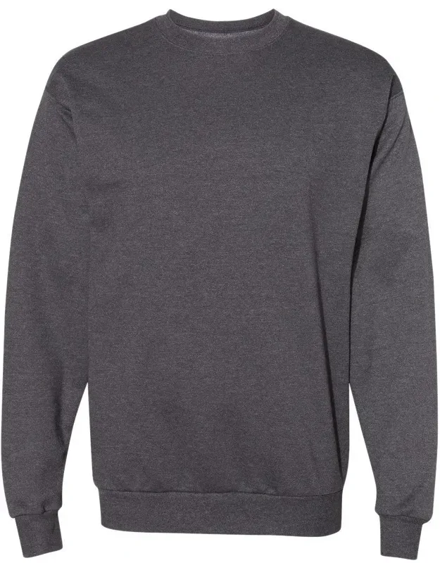 Ecosmart Crewneck Sweatshirt With Low-pill Fleece And Ribbed Cuffs
