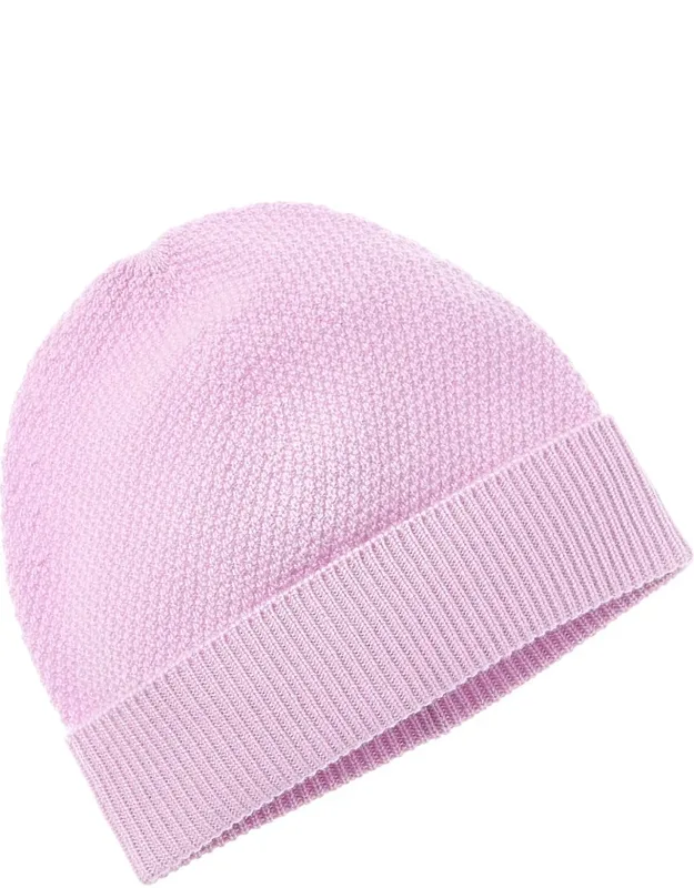 Moss Stitch Cashmere Hat