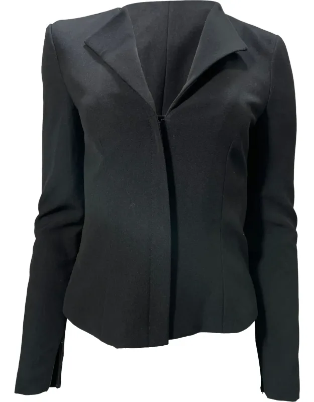 Collared Hidden Closure Blazer