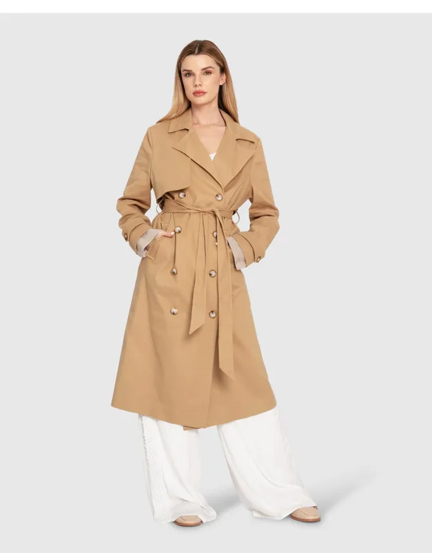 Empirical Trench Coat - Removable Cuff Details, Double-breasted