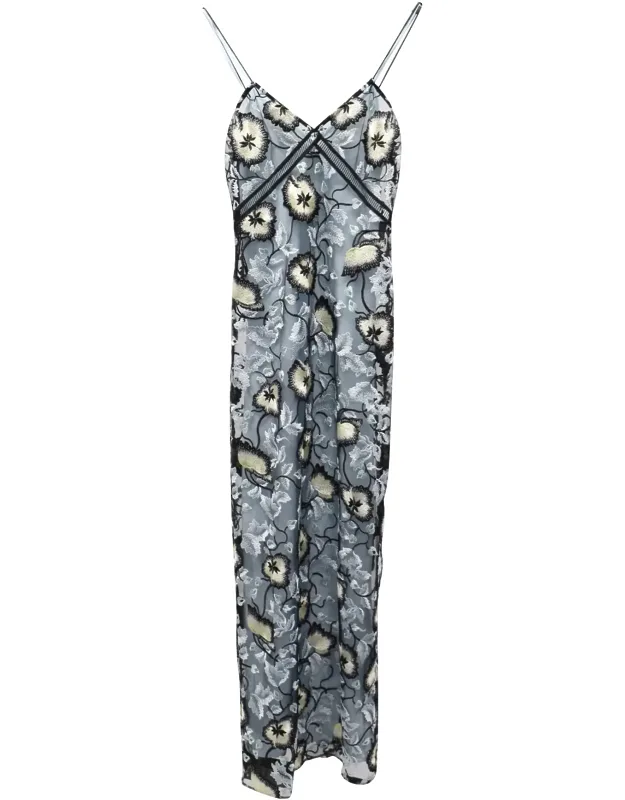 Embroidered Slip Dress