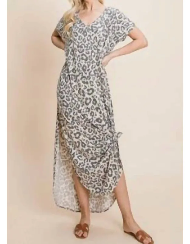 Lazy Dayz Leopard Lounge Dress