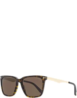 Tom Ford Rectangular Sunglasses Tf862 Garrett 56mm - 100% Uv Protection, Acetate Frame