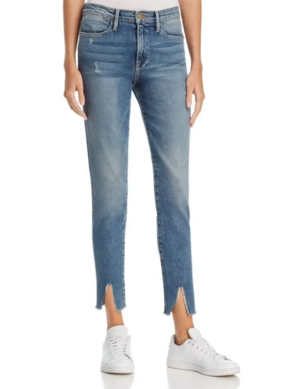 High Skinny Split Jeans