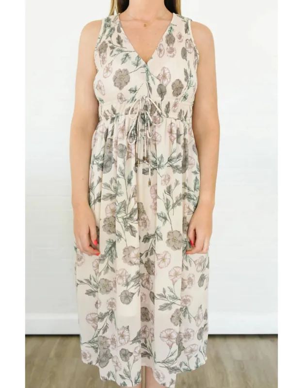Vintage Floral Maxi Dress