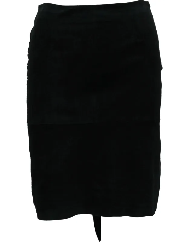 Asymmetric Skirt In Goatskin Leather